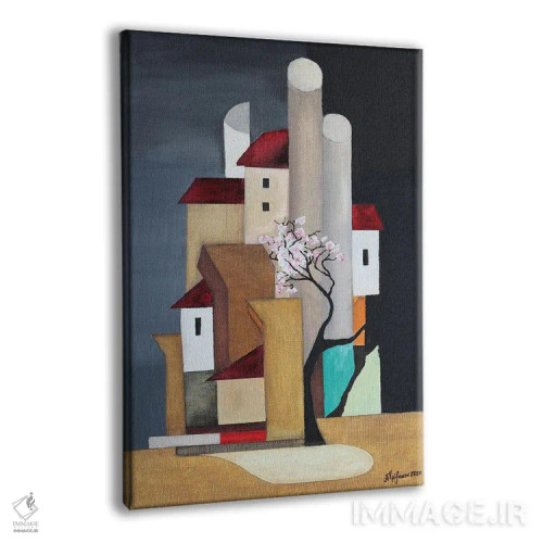 تابلو ساکورا (شکوفه گیلاس ژاپنی) اثر الکساندر تریفونوف - نمای پرسپکتیو محصول