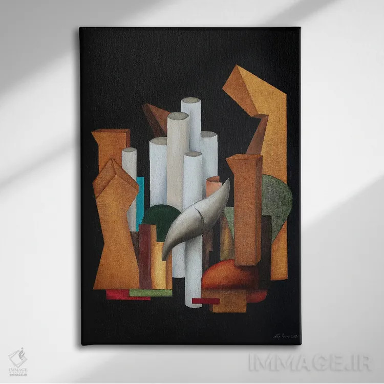 تابلو وربوم بونوم (لاتین: سخن نیک) اثر الکساندر تریفونوف - نمای روبهرو روی دیوار