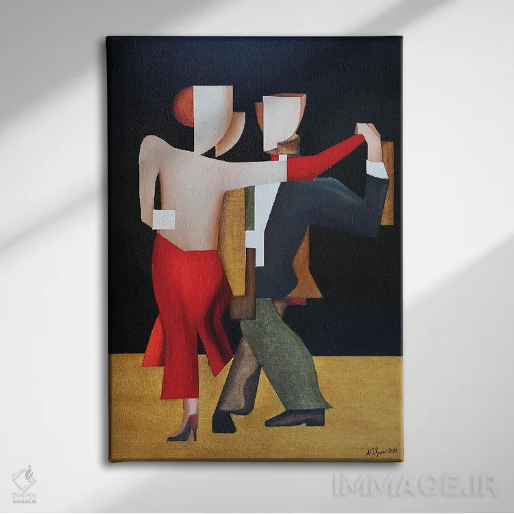 تابلو تانگو ۲۰۲۱ اثر الکساندر تریفونوف - نمای روبهرو روی دیوار