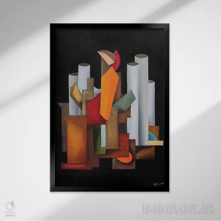 تابلو ملودی شب ۲۰۲۰ اثر الکساندر تریفونوف - نمای قابدار مشکی