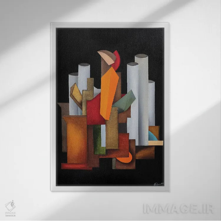 تابلو ملودی شب ۲۰۲۰ اثر الکساندر تریفونوف - نمای قابدار سفید