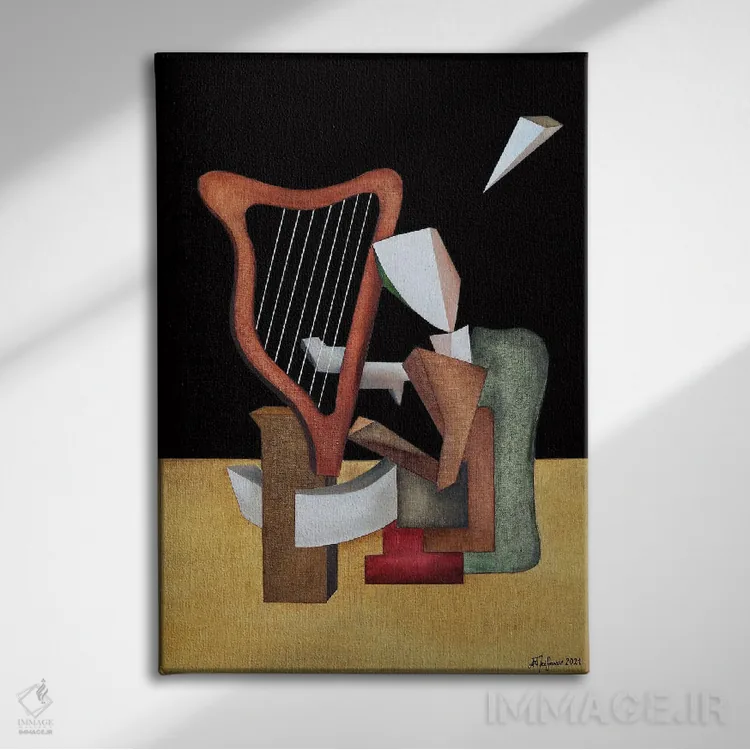 تابلو اورفئوس (اسطوره یونانی) اثر الکساندر تریفونوف - نمای روبهرو روی دیوار