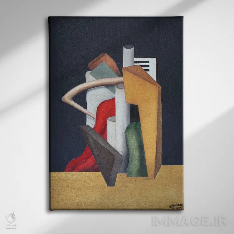 تابلو یوهانس برامس (آهنگساز آلمانی) اثر الکساندر تریفونوف - نمای روبهرو روی دیوار