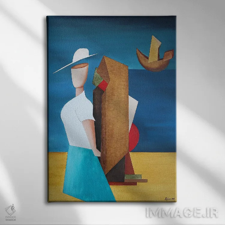 تابلو بر فراز دریا اثر الکساندر تریفونوف - نمای روبهرو روی دیوار