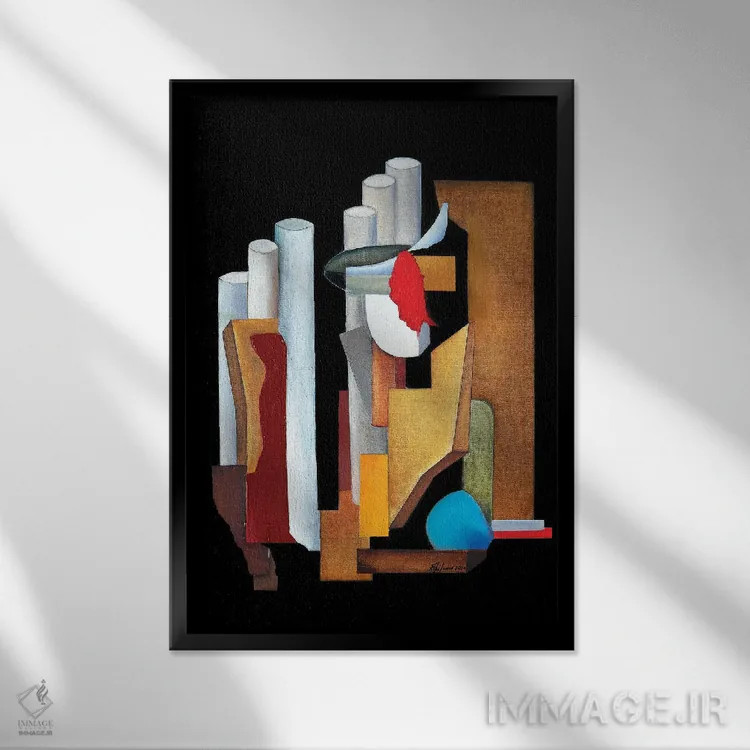 تابلو دن کیشوت (شخصیت ادبی) اثر الکساندر تریفونوف - نمای قابدار مشکی