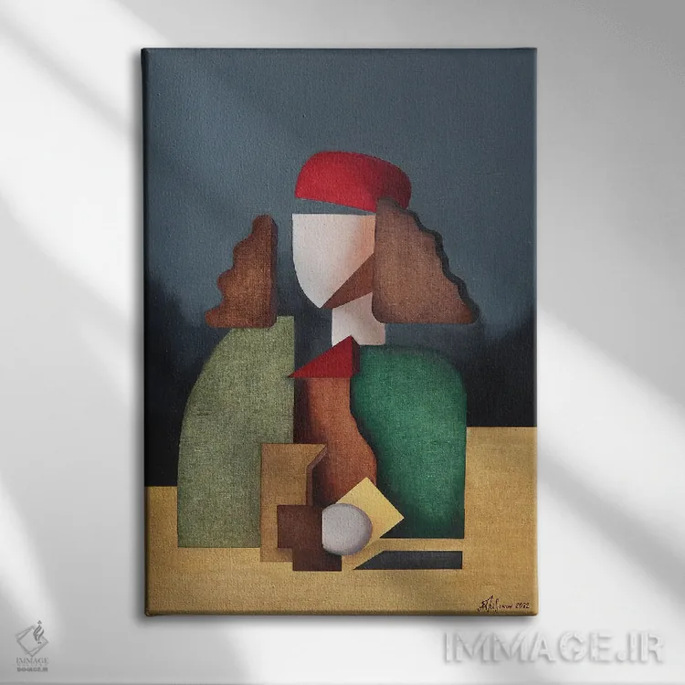 تابلو پرتره قرن پانزدهمی ساندرو بوتیچلی اثر الکساندر تریفونوف - نمای روبهرو روی دیوار