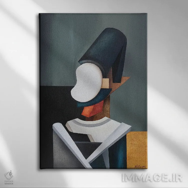 تابلو پرتره قرن پانزدهمی پترس کریستوس اثر الکساندر تریفونوف - نمای روبهرو روی دیوار