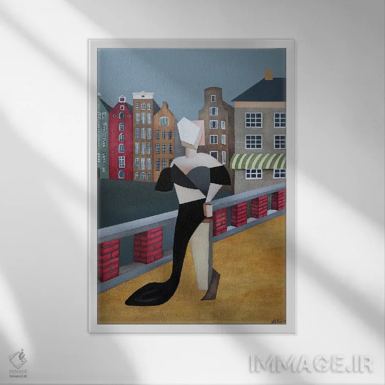 تابلو آمستردام ۲۰۲۲ (هلند) اثر الکساندر تریفونوف - نمای قابدار سفید