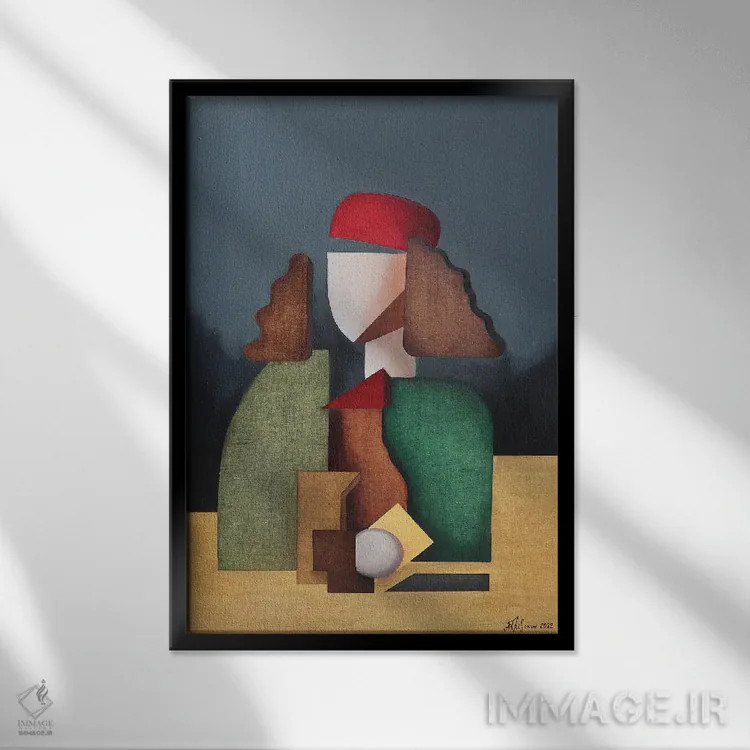 تابلو پرتره قرن پانزدهمی ساندرو بوتیچلی اثر الکساندر تریفونوف - نمای قابدار مشکی