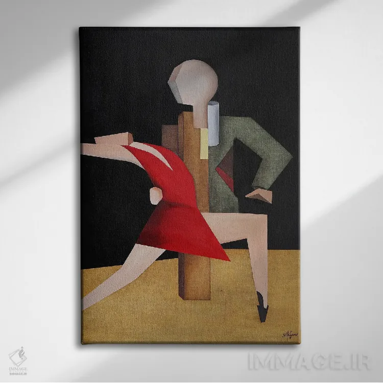 تابلو تانگو ۲۰۲۳ اثر الکساندر تریفونوف - نمای روبهرو روی دیوار