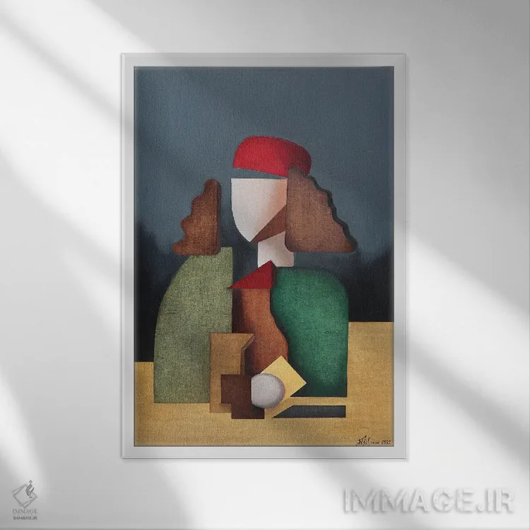 تابلو پرتره قرن پانزدهمی ساندرو بوتیچلی اثر الکساندر تریفونوف - نمای قابدار سفید