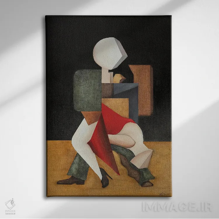 تابلو تانگوآنگو (نوعی تانگو) اثر الکساندر تریفونوف - نمای روبهرو روی دیوار