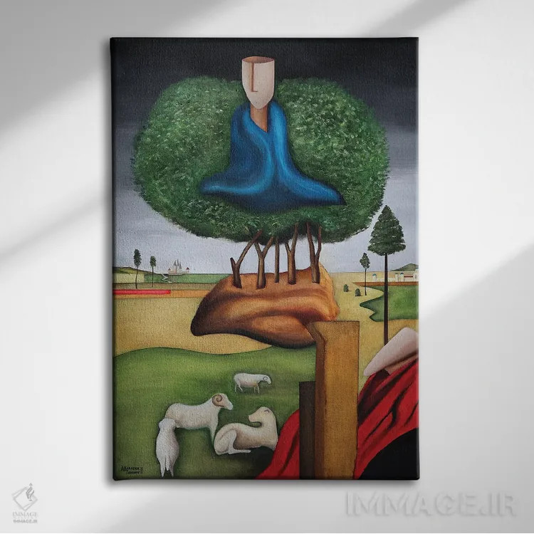 تابلو شیرینی بودن اثر الکساندر تریفونوف - نمای روبهرو روی دیوار