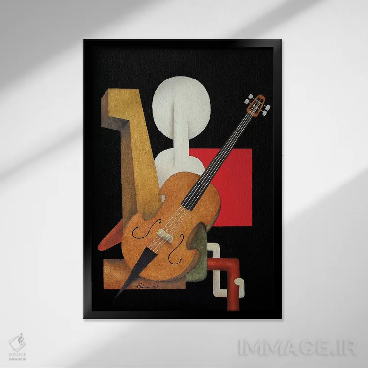 تابلو ویلنسلنواز اثر الکساندر تریفونوف - نمای قابدار مشکی