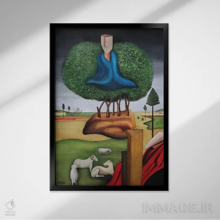 تابلو شیرینی بودن اثر الکساندر تریفونوف - نمای قابدار مشکی