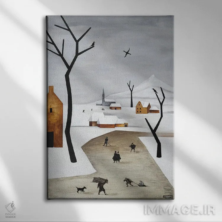 تابلو فوریه اثر الکساندر تریفونوف - نمای روبهرو روی دیوار