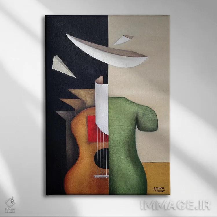 تابلو بازی اثر الکساندر تریفونوف - نمای روبهرو روی دیوار