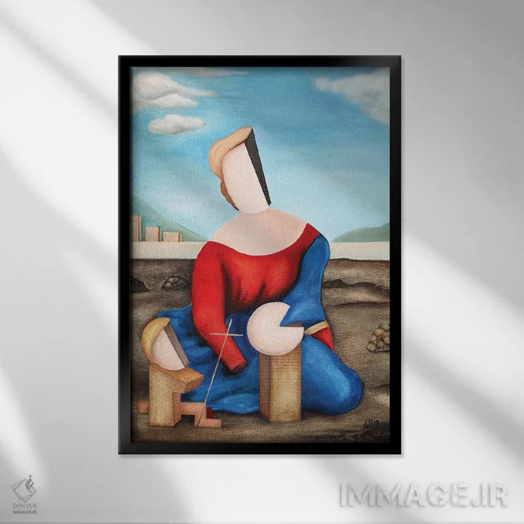 تابلو راه مخفی اثر الکساندر تریفونوف - نمای قابدار مشکی