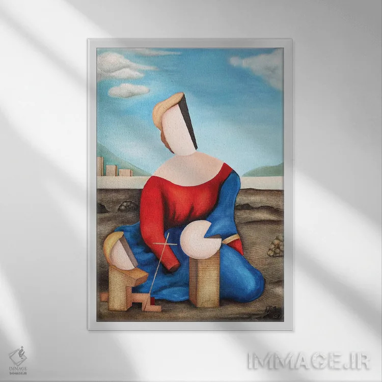 تابلو راه مخفی اثر الکساندر تریفونوف - نمای قابدار سفید