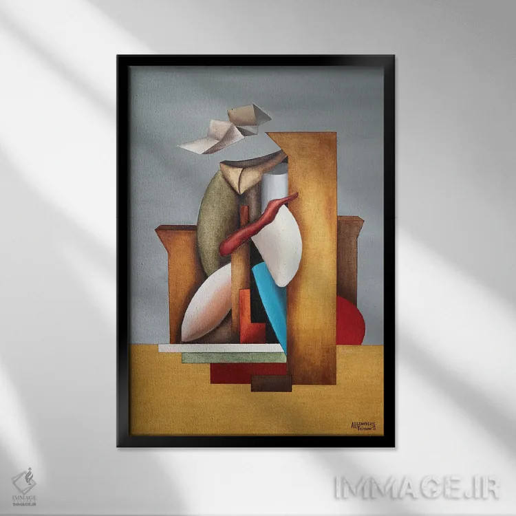 تابلو جابجایی اثر الکساندر تریفونوف - نمای قابدار مشکی