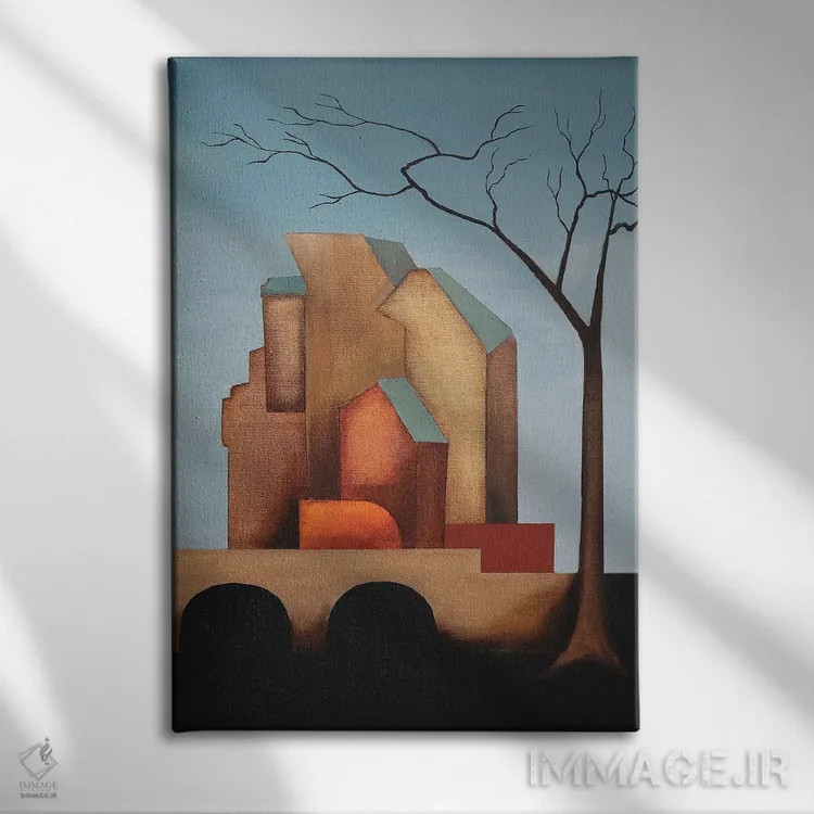 تابلو قلعه اثر الکساندر تریفونوف - نمای روبهرو روی دیوار