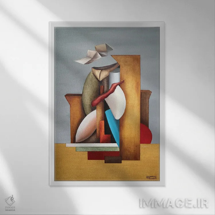 تابلو جابجایی اثر الکساندر تریفونوف - نمای قابدار سفید