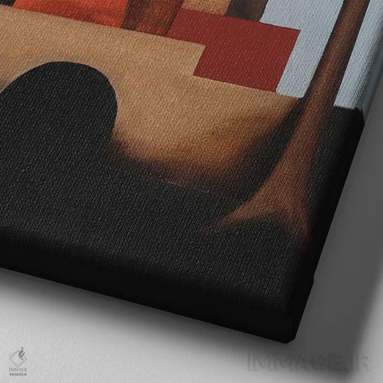 تابلو قلعه اثر الکساندر تریفونوف - نمای نزدیک بافت بوم