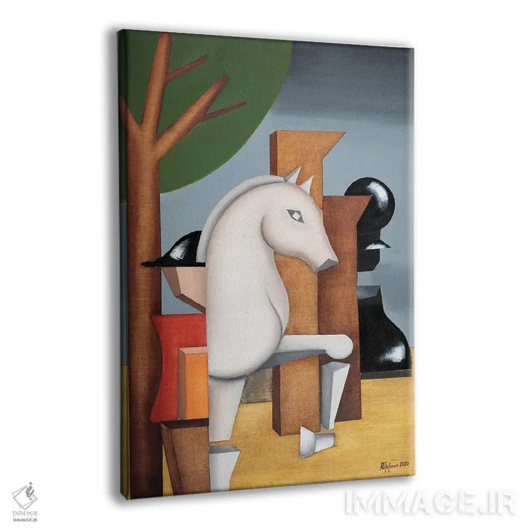 تابلو شطرنج اثر الکساندر تریفونوف - نمای پرسپکتیو محصول