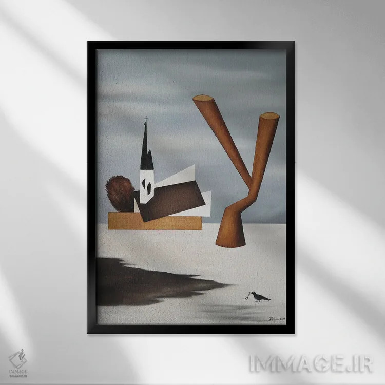 تابلو اوایل بهار اثر الکساندر تریفونوف - نمای قابدار مشکی