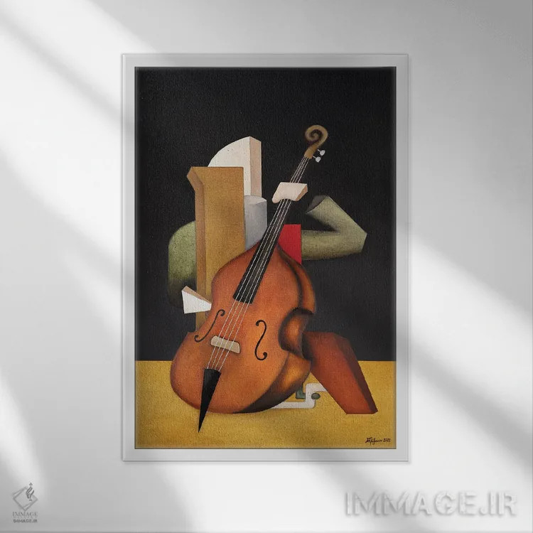 تابلو کنترباس II اثر الکساندر تریفونوف - نمای قابدار سفید