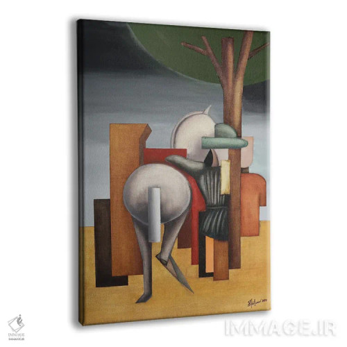 تابلو سوارکار اثر الکساندر تریفونوف - نمای پرسپکتیو محصول