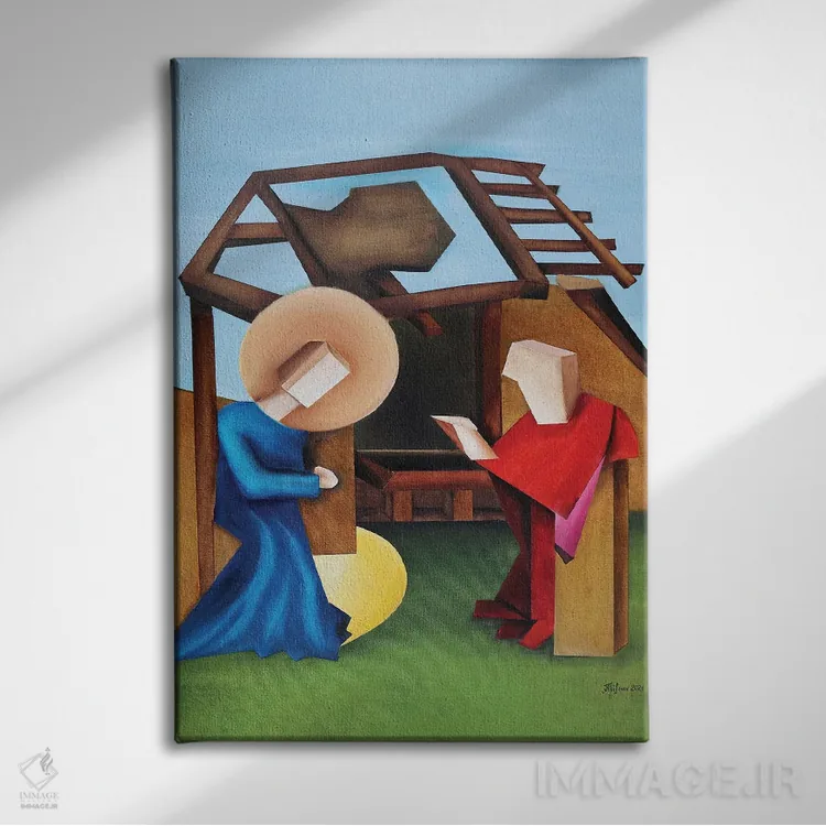 تابلو افسون اثر الکساندر تریفونوف - نمای روبهرو روی دیوار