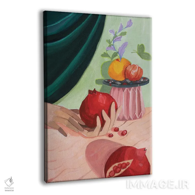 تابلو انار اثر آرتی گوآوا - نمای پرسپکتیو محصول