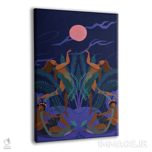 تابلو ماه صورتی اثر آرتی گوآوا - نمای پرسپکتیو محصول