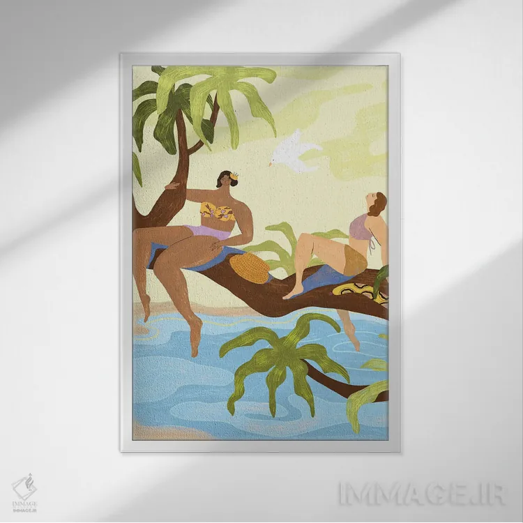 تابلو سهیم شدن یک درخت اثر آرتی گوآوا - نمای قابدار سفید