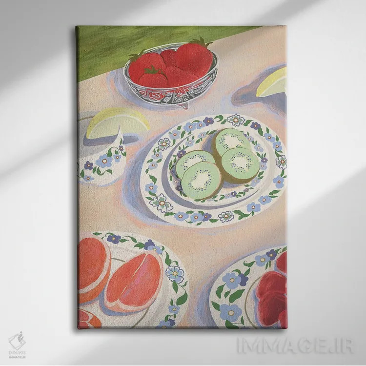 تابلو پیکنیک اثر آرتی گوآوا - نمای روبهرو روی دیوار