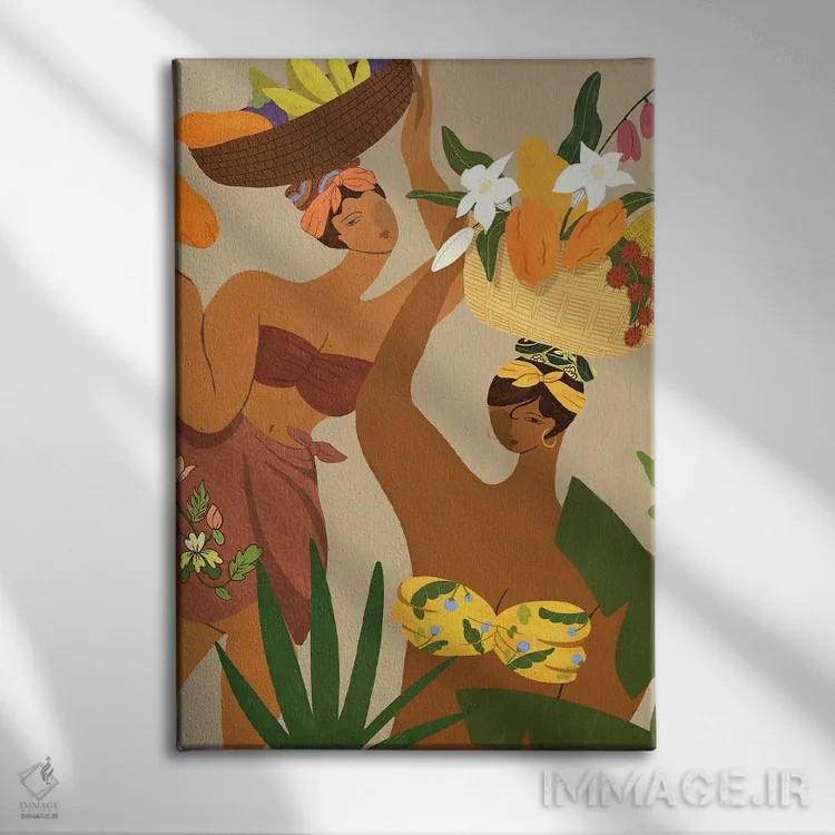 تابلو اوه پاپایام افتاد اثر آرتی گوآوا - نمای روبهرو روی دیوار