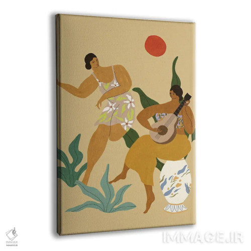 تابلو موسیقی و رقص اثر آرتی گوآوا - نمای پرسپکتیو محصول