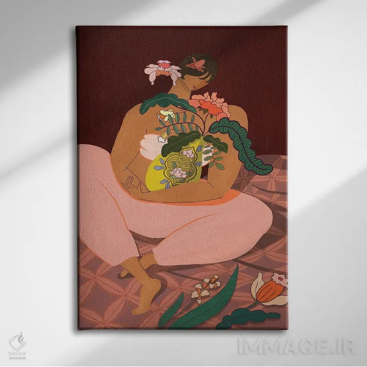 تابلو مادر گیاه (لقب/طنز) اثر آرتی گوآوا - نمای روبهرو روی دیوار