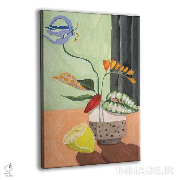 تابلو ایکبانا (هنر گلآرایی ژاپنی) اثر آرتی گوآوا - نمای پرسپکتیو محصول