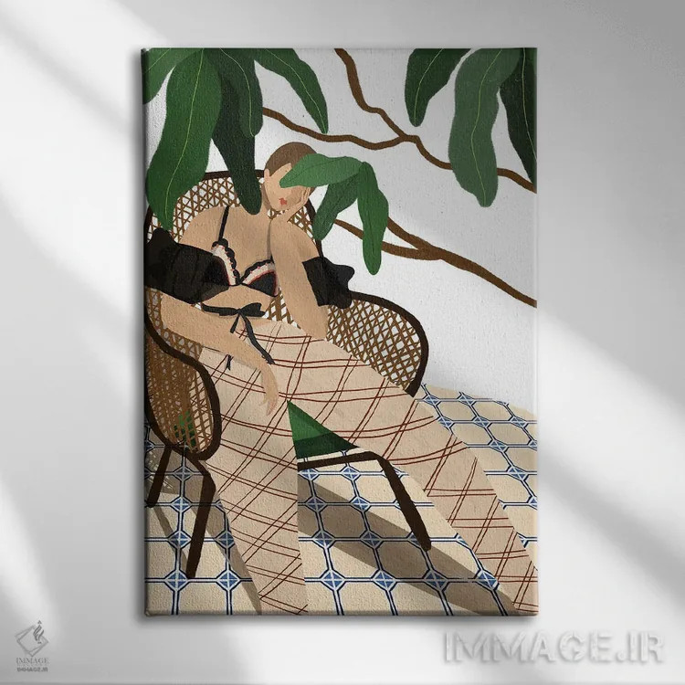 تابلو لم دادن اثر آرتی گوآوا - نمای روبهرو روی دیوار