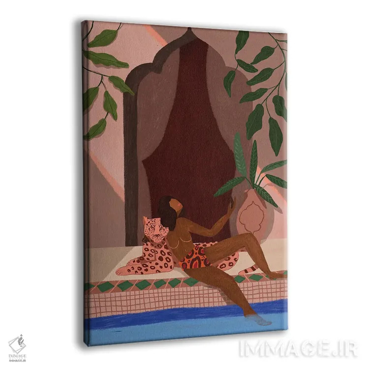 تابلو تعطیلات با پلنگ من اثر آرتی گوآوا - نمای پرسپکتیو محصول