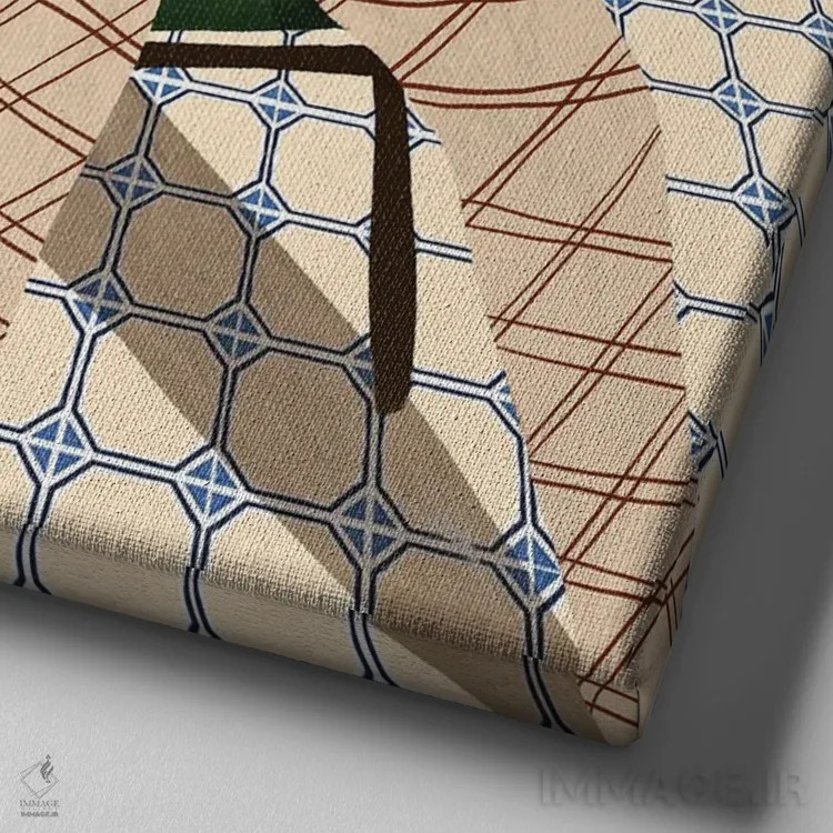 تابلو لم دادن اثر آرتی گوآوا - نمای نزدیک بافت بوم