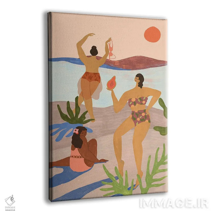 تابلو یک روز در ساحل اثر آرتی گوآوا - نمای پرسپکتیو محصول