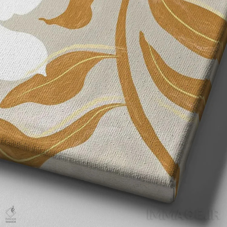 تابلو گلها اثر آرتی گوآوا - نمای نزدیک بافت بوم