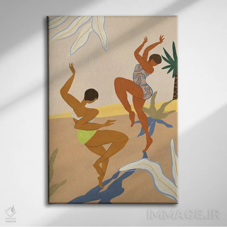 تابلو رقص تابستانی اثر آرتی گوآوا - نمای روبهرو روی دیوار