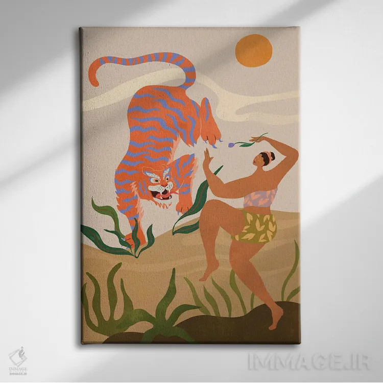 تابلو با من برقص اثر آرتی گوآوا - نمای روبهرو روی دیوار