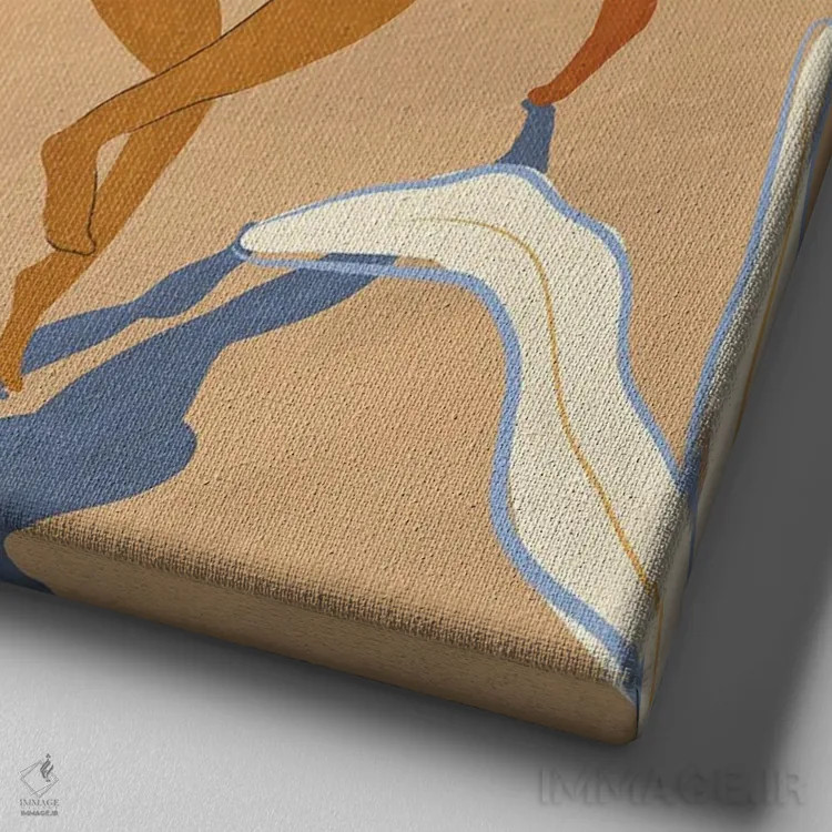 تابلو رقص تابستانی اثر آرتی گوآوا - نمای نزدیک بافت بوم