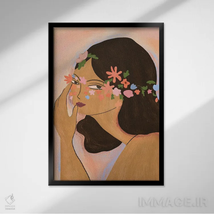 تابلو فرزند زمین اثر آرتی گوآوا - نمای قابدار مشکی