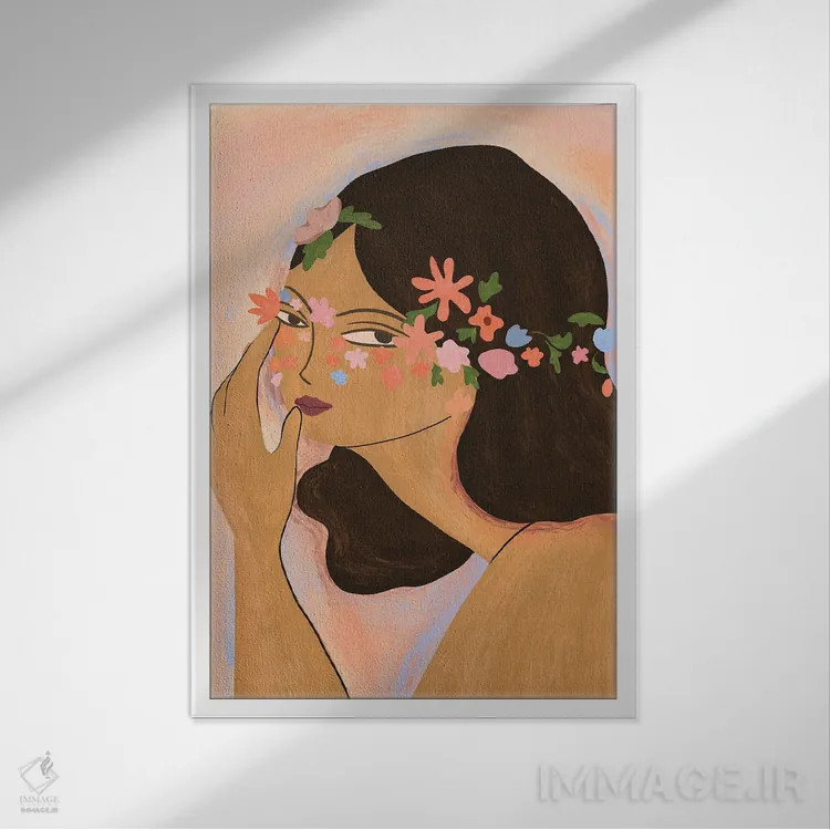 تابلو فرزند زمین اثر آرتی گوآوا - نمای قابدار سفید